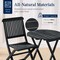 Best Choice Products 3-Piece Acacia Wood Bistro Set, Folding Patio Furniture w/ 2 Chairs, Table